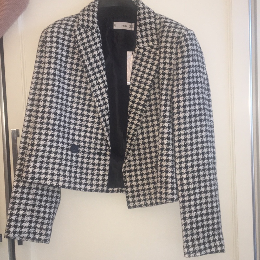 Houndstooth blazer